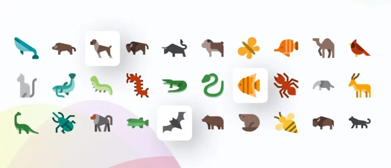 Material Style Animal Icons