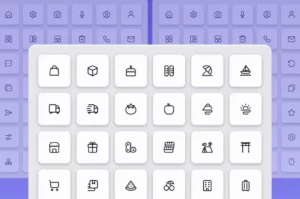 390 Travel E-commerce Foods Icons Figma