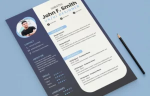 Editable UI UX Designer Resume Template PSD