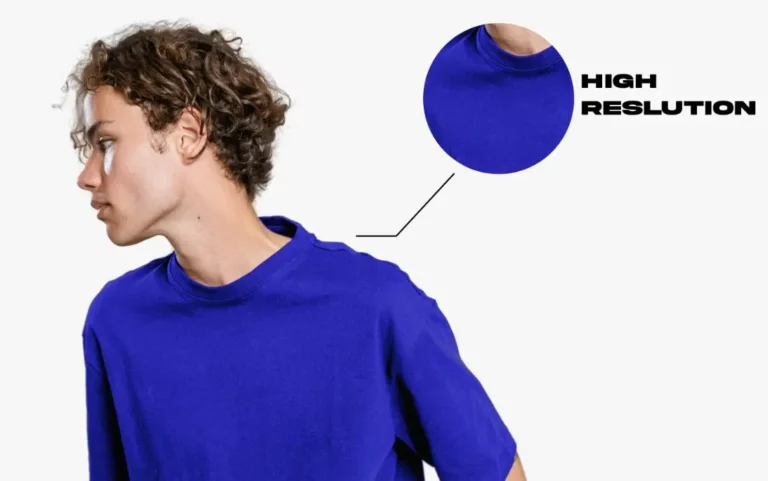 Oversized T-shirt With Model Mockup PSD