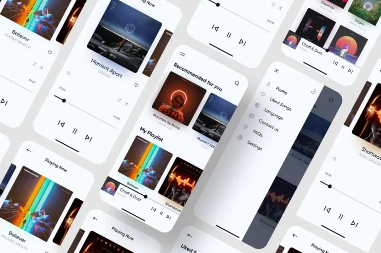 Music Player UI Kit (Dark & Light Mode)