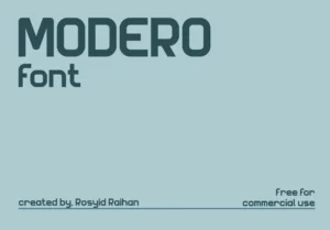 Modero Font