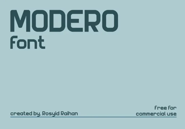 Modero Font