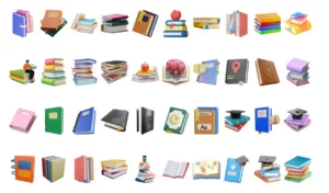 3D Book Illustrations Pack