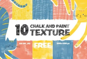 10 Chalk And Paint Textures JPG