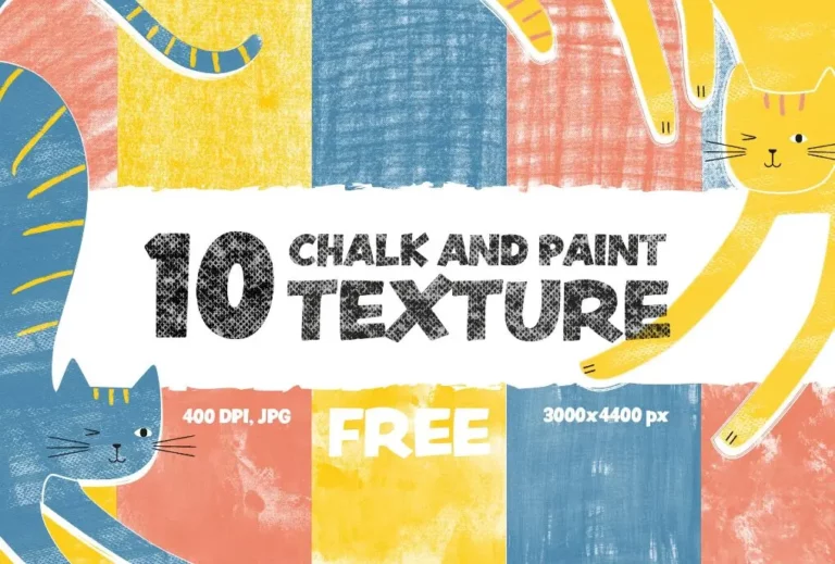 10 Chalk And Paint Textures JPG