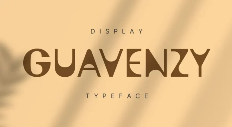 Guavenzy Display Font
