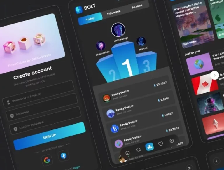Bolt NFT UI Kit (Adobe XD)