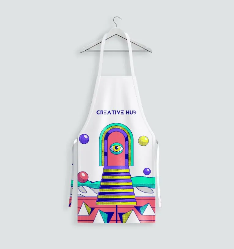 Realistic Apron PSD Mockup