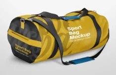 High Quality Sport Bag PSD Mockups