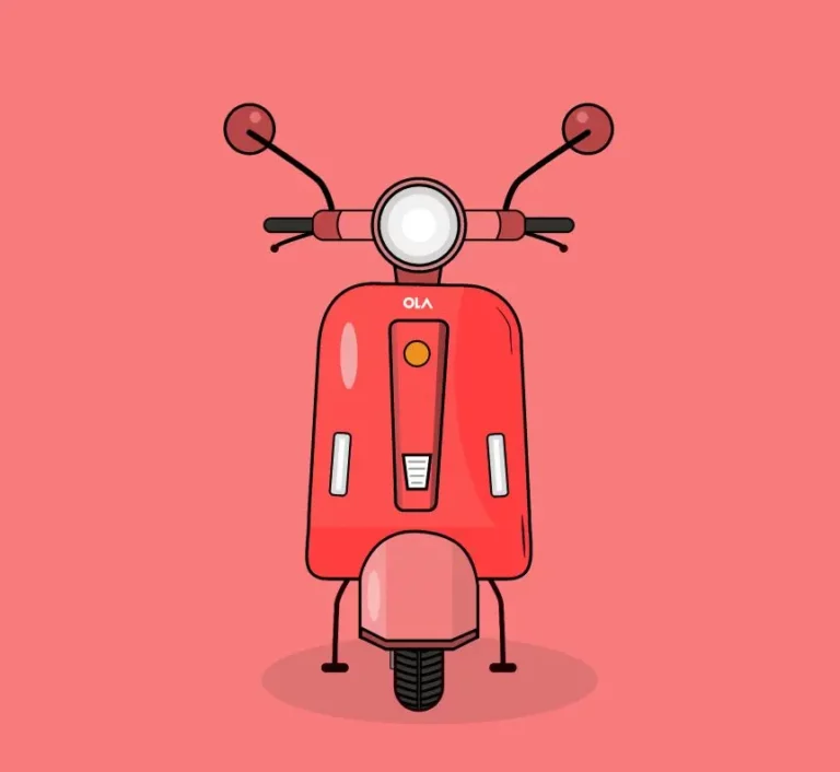 Minimal Scooter Illustration Figma