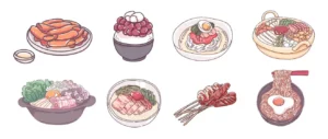 Korean Food Illustrations Figma