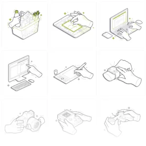 Hand Activity Illustrations Pack