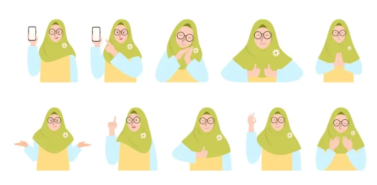 Hijab Illustrations Pack Figma