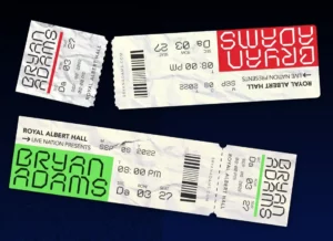 Realistic Concert Tickets Figma Mockup