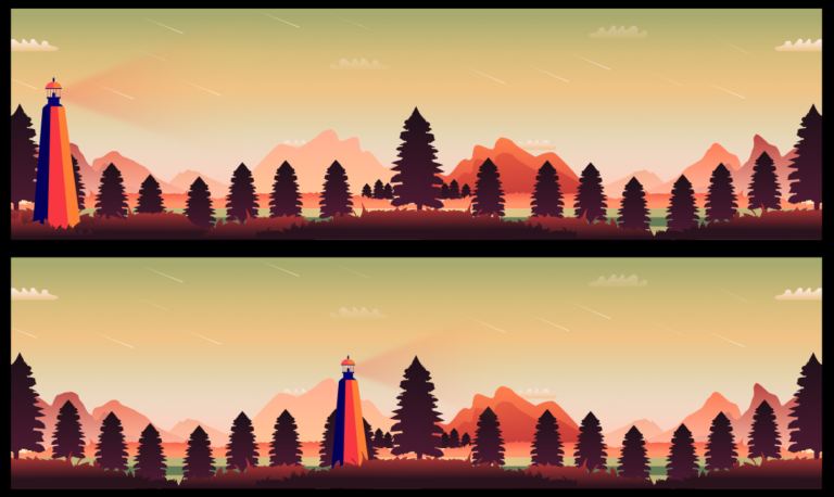 Minimal Landscape Illustration Figma