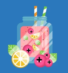 Minimal Cocktail Illustration Figma