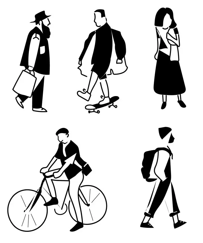 5 People Illustrations