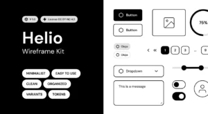Helio Wireframe Kit Figma