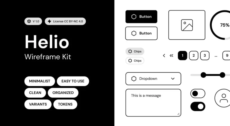 Helio Wireframe Kit Figma
