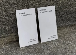 Minimal Postcard & Business Card PSD Mockups
