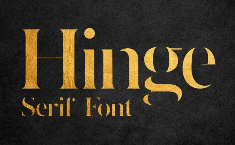 Hinge Serif Font