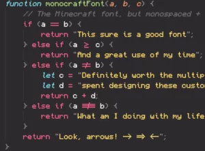 Monocraft Font