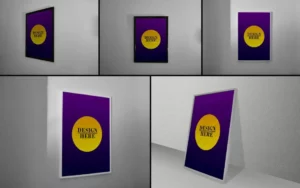 11 framed Poster Mockups PSD
