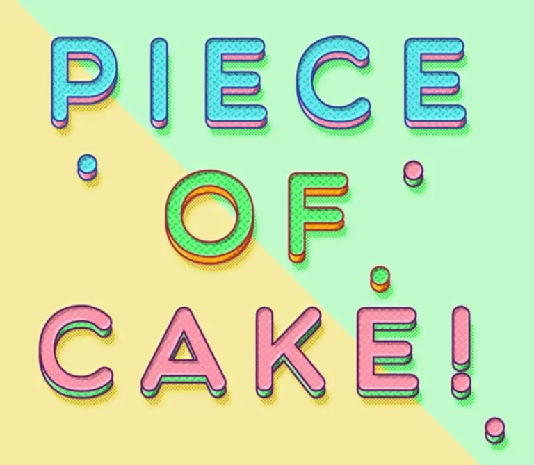 Piece of Cake Photoshop Text Effect