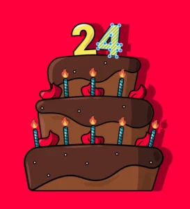Birthday Cake Illustration Vector