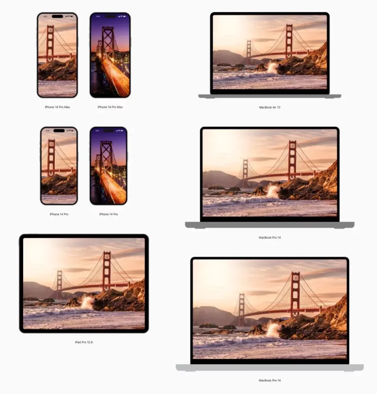 iPhone 14 iPad Macbook iMac Figma Mockups