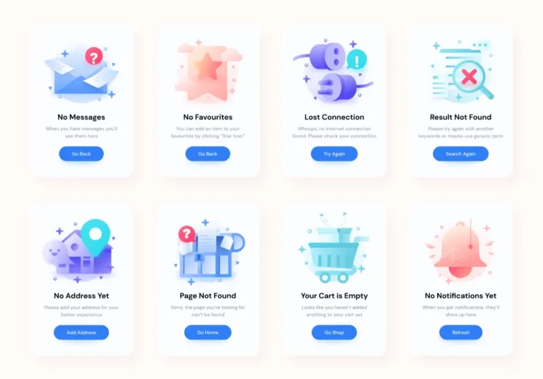 8 Empty State Illustrations