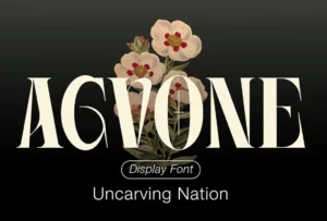 Agvone Display Font