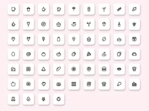 58 Food And Drink Icons