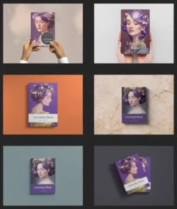 6 Book Cover Mockups For Figma
