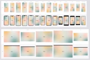 Flat Device Mockups & Screens Pack
