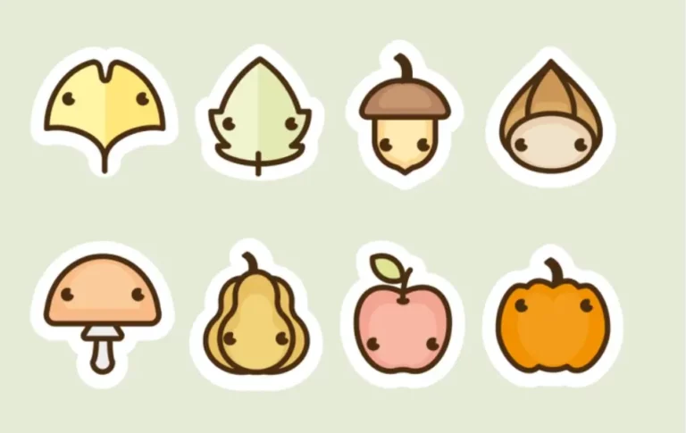 Cute Autumn Vector Illustration