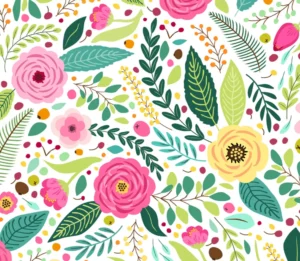 3 High-quality Vector Flower Patterns