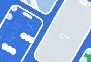 Minimal iPhone 14 Pro Clay Mockup