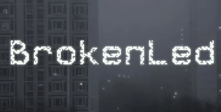 BrokenLed Cyrillic Font