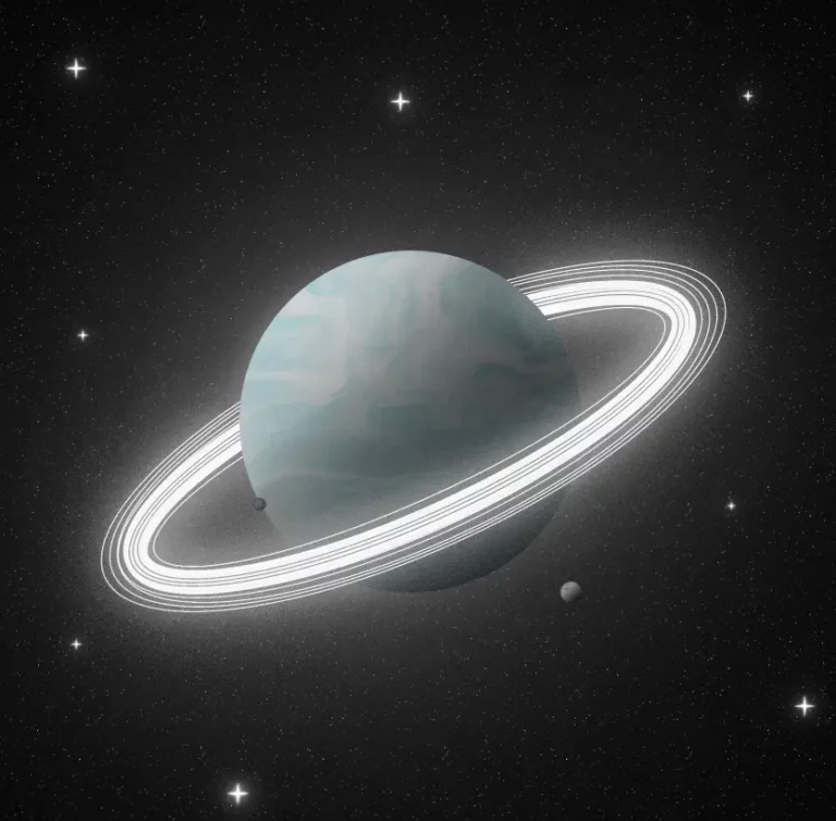 Ring Planet In Space Figma Mockup