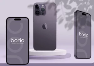 Deep Purple iPhone 14 Pro Max PSD