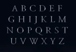 Editable Chrome Text Effect PSD