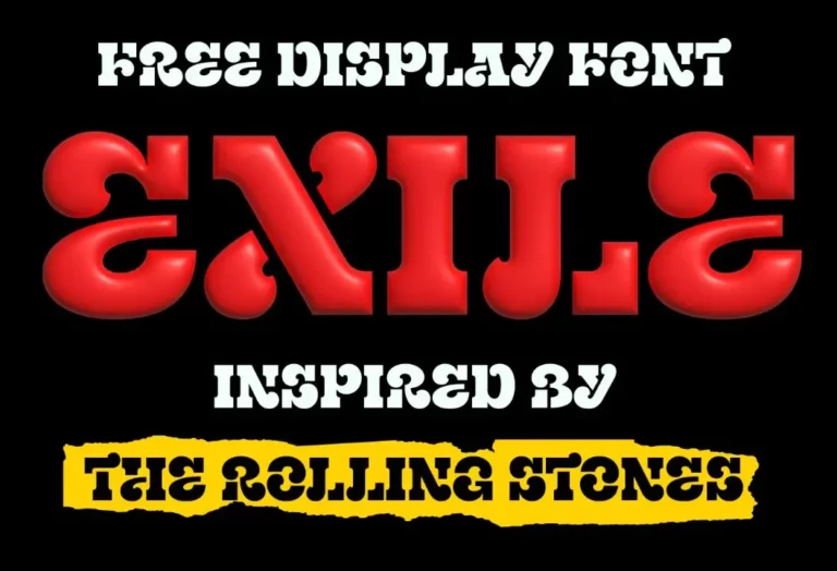 Exile Display Font