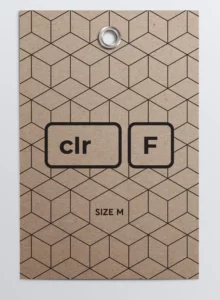 Minimal Realistic Label Tag PSD Mockup