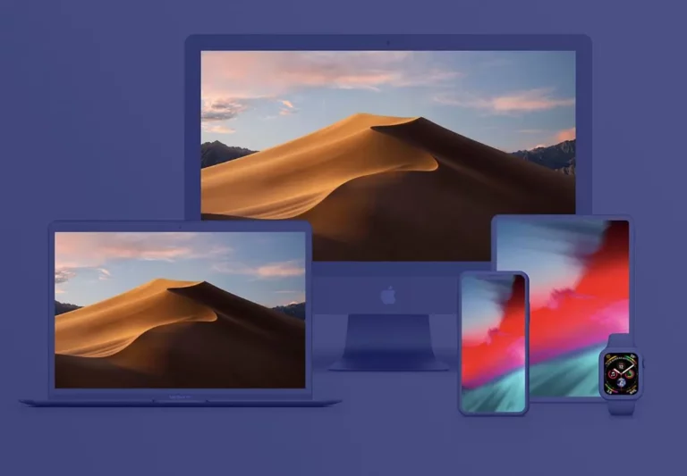 5K Quality Apple Device Clay Mockups PSD