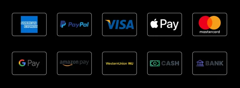 10 Dark Payment Method Figma Icons