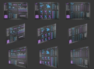 3D Dashboard Illustrations Figma