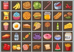 35 Food Pixel Icons