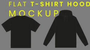 Flat T-shirt & Hoodie Figma Mockup